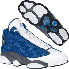 Men Nike Air Jordan 13 Retro French Blue University Blue Flint Grey White 414571 401 10 5 M Nike Http Www Air Jordans Popular Sneakers Nike Jordan 13