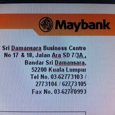 Less than 10 minutes i got my new debitcard! Maybank Bandar Sri Damansara Business Centre 67 Visitors