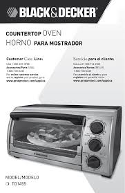 Black And Decker Toast R Oven Tro420 Manual To1455 Bd Countertop Oven Manualzz