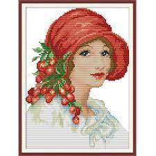 Links preceded by a plus sign (+) require free registration (to that particular site, not to cross stitch pattern central) before viewing. Nkf Woman Wearing Red Hat Counted Cross Stitch Patterns 11ct 14ct Chinese Cross Stitch Kits For Embroidery Home Decor Package Aliexpress