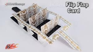 Ever seen a card like this one? Flip Flap Card Tutorial How To Make Card For Scrapbook Pages Jk Arts 1254 Youtube