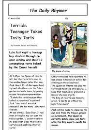 You'll find a vast amount of newspaper report templates, powerpoints and worksheets. Writing A Newspaper Article Ks1