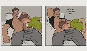 duck deans, 2boys, adult and teenager, age difference, beard - Rule 34 World