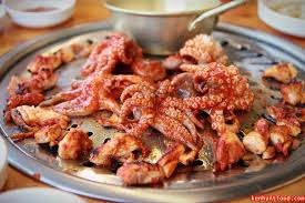 Sae ma eul's baby octopus set lunch with unlimited refill of side dishes. Ken Hunts Food Sae Ma Eul Bbq Korean Restaurant Automall Georgetown Penang