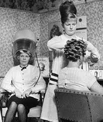 Mother In Law At The Back Did Not Approve With Her New Daughter In Law S Long Hair She Took Her To The Salon For A More Appropiate Hairstyle Vintage Hair Salons