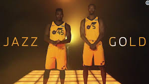 The tricolored ball is now an official logo for the jazz. Utah Jazz Unveil New Gold Statement Jersey Deseret News