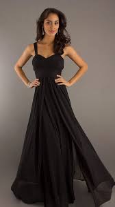 Floor Length Black Chiffon Flowy Semi Formal Dress Empire Waist 9 Colors Black Bridesmaid Dresses Floor Length Chiffon Bridesmaid Dresses Cheap Wedding Dress