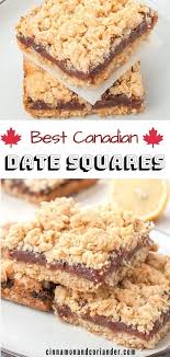 Best Newfoundland Date Squares This Traditional Canadian Recipe For Date Bars With Coconut Oatmeal Crumble Canadian Food Date Squares Healthy Dessert Recipes