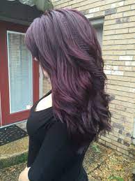 Loving This Long Hair With Purple Undertones And Peekaboos Hairbyallysonmyers Dark Purple Hair Hair Inspo Color Long Hair Styles