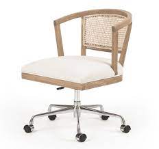 Modern Office Rattan Desk Chair Natural In 2021 Retro Office Chair Chair Desk Chair