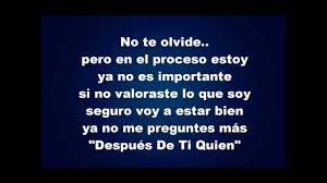 Can't play despues de ti? Letra Despues De Ti Quien La Adictiva San Jose De Mesillas Youtube