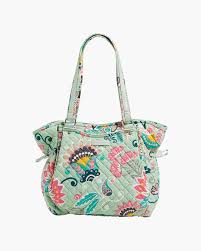 1134 x 1134 jpeg 410 кб. Vera Bradley Iconic Glenna Satchel In Mint Flowers The Paper Store