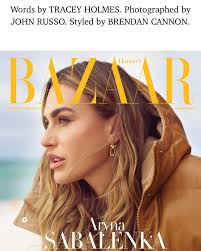 Two time winner and Australian Open defending champ @arynasabalenka in this  month's @bazaaraustralia