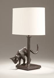 Designer Lampe Aus Bronze Hergestellt In Frankreich Katze Lampe