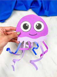 Young kids are excited about learning! Easy Jellyfish Craft For Kids Free Template