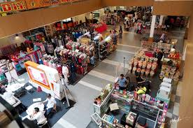 Plenty of people inside restaurants, grocery store, mr diy, daiso, and watson. Grand Opening Of De Centrum Mall Kajang Jia Shin Lee