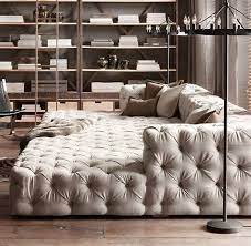 The tufted seat cushion and backrest add a contemporary style, plus the rounded chrome legs add just the right finishing touches. Elegant Tufted Couches Cool Couches Home My Dream Home
