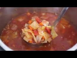 It's not fancy, it's nearly impossible. Chunky Beef Cabbage And Tomato Soup Youtube