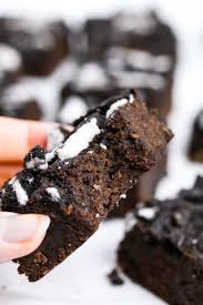 Healthified Vegan Oreo Brownies Using Go Cook Exclusively For Tesco Uk Health Blog Nadia S Healthy Kitchen Oreo Brownies Gluten Free Baking Easy Healthy Kitchen