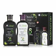2pcs Dexe Black Hair Shampoo Economic Set Only 5 Minutes Hair Color Hair Dye 651650338977 Ebay