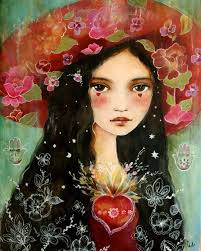 Gift for Her, Whimsical Portraits, Art Print.