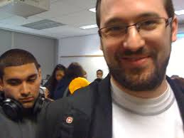 Ali Dar and Nino Meese Tamuri at Centennial Journalism