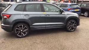 The karoq sportline proves that you can look the part no matter when or where. Skoda Karoq 2 0 Tdi Sport Line 4x4 5 Door Quartz Grey Marshall Skoda Nottingham Gd19tfk Youtube