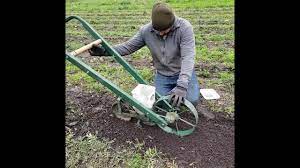 Which is better a single or double wheel hoe. How We Sow Dual Purpose Hemp With A Cole Planet Jr Seeder Youtube