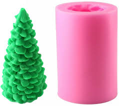 Amazon Com 3d Christmas Tree Candle Mold Moldfun Christmas Party Silicone Mold For Fondant Fimo Clay Soap Chocolate Cake Decoration Arts Crafts Sewing