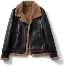 Zara Double Faced Faux Leather Jacket With Fur Collar (323) – H&Z The  Branded Wear