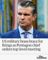 Pete Hegseth ordered hundreds of generals and admirals to Virginia to meet  and receive address