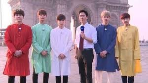 Kyu Line Sends Greetings From India As News Reporters Suho Exo Cartoon India