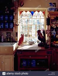 gothic style window with stained glass