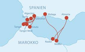 This map was created by a user. Fahren Nach Marokko Cruise Ferry Center Ag