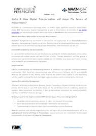Newsletter February 2019 Why Digitaltransformation Is Considered As The Future Of Procurement Digital Transformation Supply Chain Management Procurement