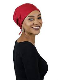 Celeste Cotton Chemo Scarves Pre Tied Head Scarf For Women Cancer Patients  (Red)