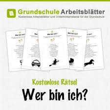 Kostenlose Wer Bin Ich Ratsel Fur Kinder Ratsel Fur Kinder Ratselspiele Fur Kinder Grundschule
