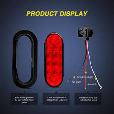 A lot of led lights come with black and white wires and people can easily. Nilight 6 Oval Red Led Trailer Tail Light Stop Brake Turn Lights For Nilight Led Light