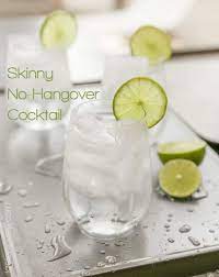 In a 10 ounce glass, combine vodka and soda water over ice. Skinny No Hangover Cocktail Tastes Lovely
