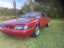 Image result for Bright Red 1992 Mustang