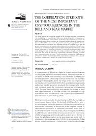 Amongst investors, it remains the most traded cryptocurrency and is accepted as a payment method by a growing number of retailers. Pdf The Correlation Strength Of The Most Important Cryptocurrencies In The Bull And Bear Market
