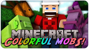 Minecraft Mod Showcase Colorful Mobs 1 7 10 Minecraft Mods Minecraft Videos Minecraft