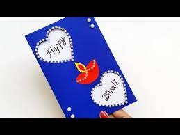 Enjoy this diy diwali card tutorial and make a few special cards for your loved ones. Diy Diwali Greeting Card Handmade Diwali Card Making Ideas How To Make Greeting Car Diwali Card Making Handmade Diwali Greeting Cards Diwali Greeting Cards