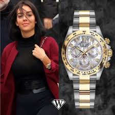She is better known as the lover of portuguese professional footballer, cristiano ronaldo. Georgina Rodriguez Rex Daytona Motherofpearl Watch Superwatchman Com