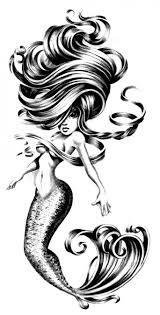 Cute Tattoo Flash Of A New School Mermaid Linda Tatuaje De La Nueva Escuela De La Sirena Tattoo Flash Mermaid Tattoos Mermaid Tattoo Cute Tattoos
