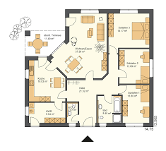 Wenn sie beim hausbau den einen oder anderen euro sparen wollen, werfen sie doch einen blick auf unsere wollen wir ein kfw haus bauen und damit energie und kosten sparen? Ruheraum Grundriss Bungalow 150 Qm Schlusselfertig Bauen Winkelbungalow