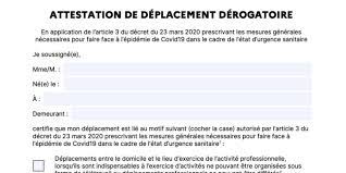 Pour sortir ses animaux de compagnie, le soir et la nuit, dans un rayon de 1 km. La Nouvelle Attestation Pour Se Deplacer Pendant Le Confinement Gomet