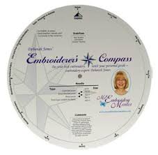 Deborah Jones Ec002 Embroiderers Compass Guide From 25 Fabrics To Correct Stabilizers Needles And Techniques By Myembroiderymentor Com