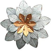 Antique silver plated brass aarti thali set. Buy Giftme 5 Galvanized Metal Layered Flower Outdoor Wall Art Decor Silver Home Accents Decor11 5x1 5 Inch Online In Uae B07pvfzbd3