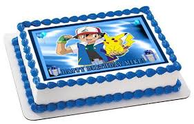 Pokemon Pikachu Edible Birthday Cake Topper Or Cupcake Topper Decor Birthday Cake Toppers Pokemon Cake Happy Birthday Cupcakes